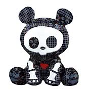 Skelanimals Dead in Plaid ChungKee (Panda) Plush